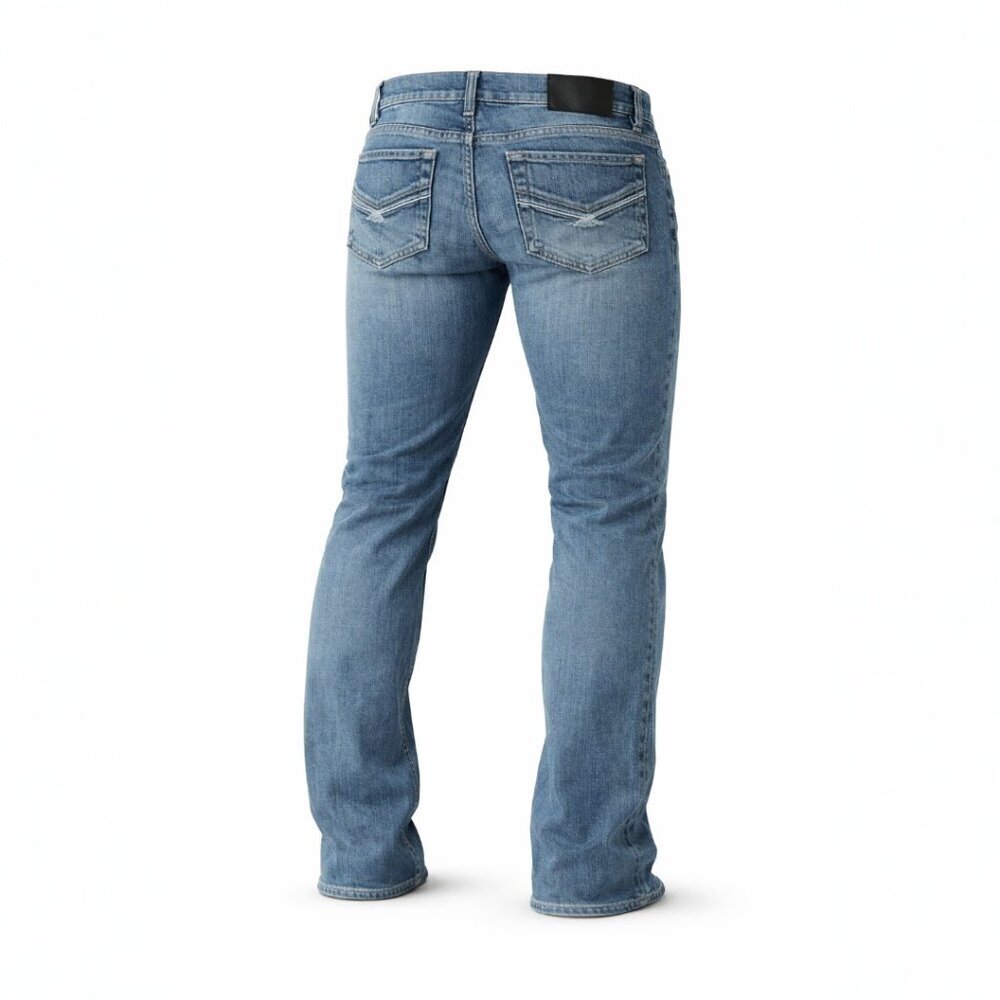 Marc Ecko Factory Blue Wash/Fade Jean Style Pant (32X32)